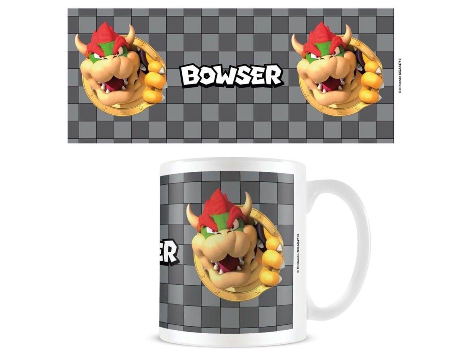 Pyramid - Super Mario (Bowser 3D Port) - White - Becher