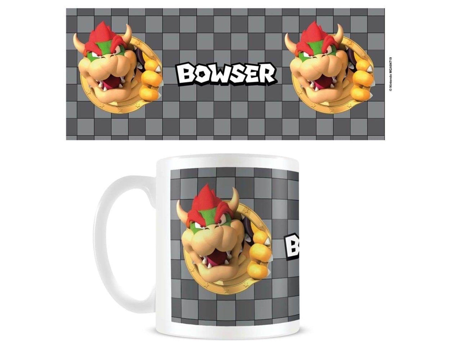 Pyramid - Super Mario (Bowser 3D Port) - White - Becher