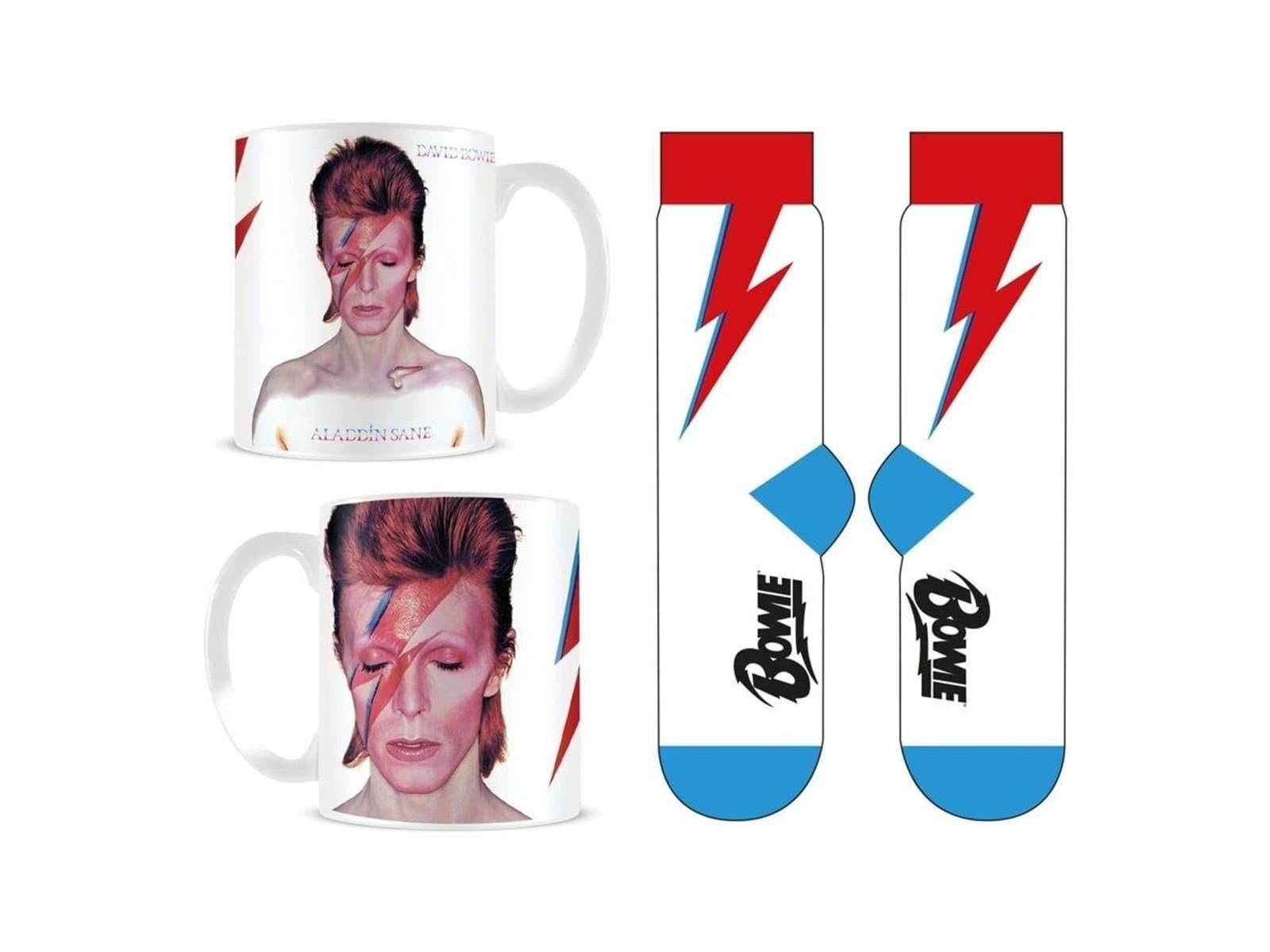 Pyramid - David Bowie Mug & Sock Set - UK sizes 3-8 (EU 36-41) - Socken