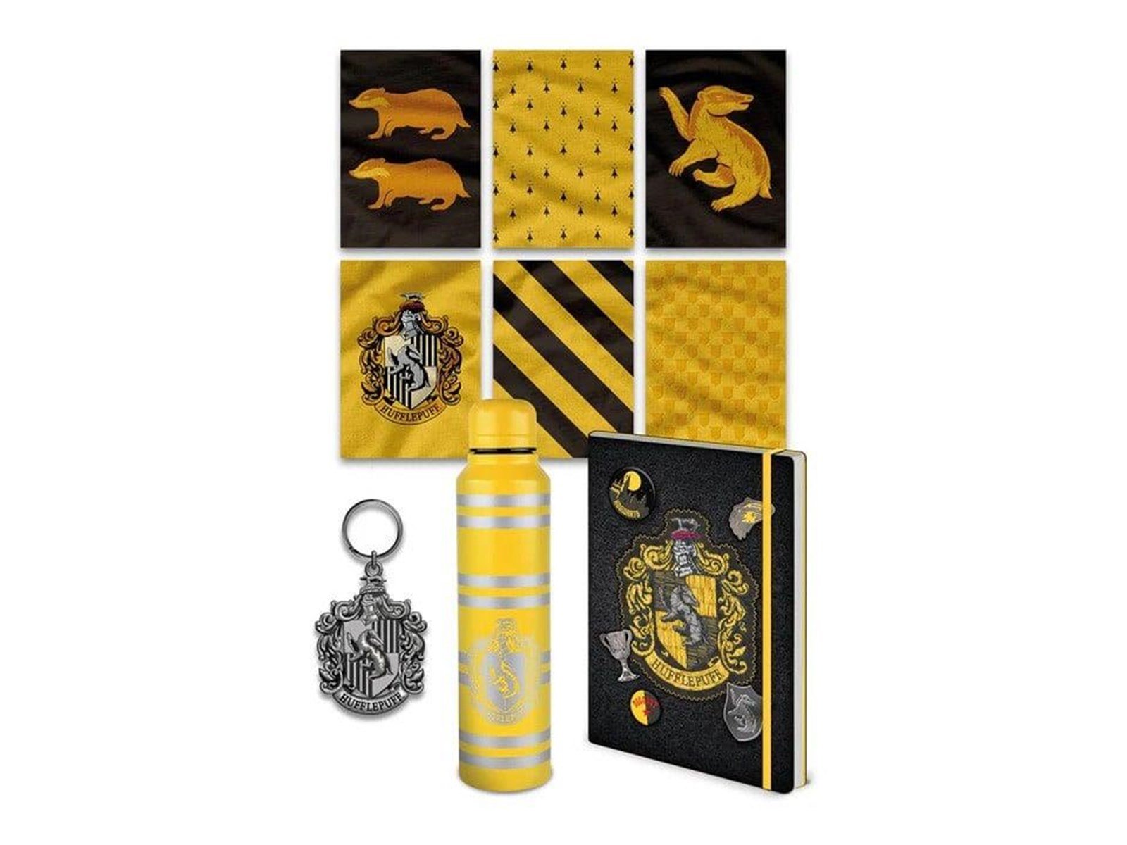 Pyramid - Harry Potter (Colorful Crest Hufflepuff) Premium - Geschenkset