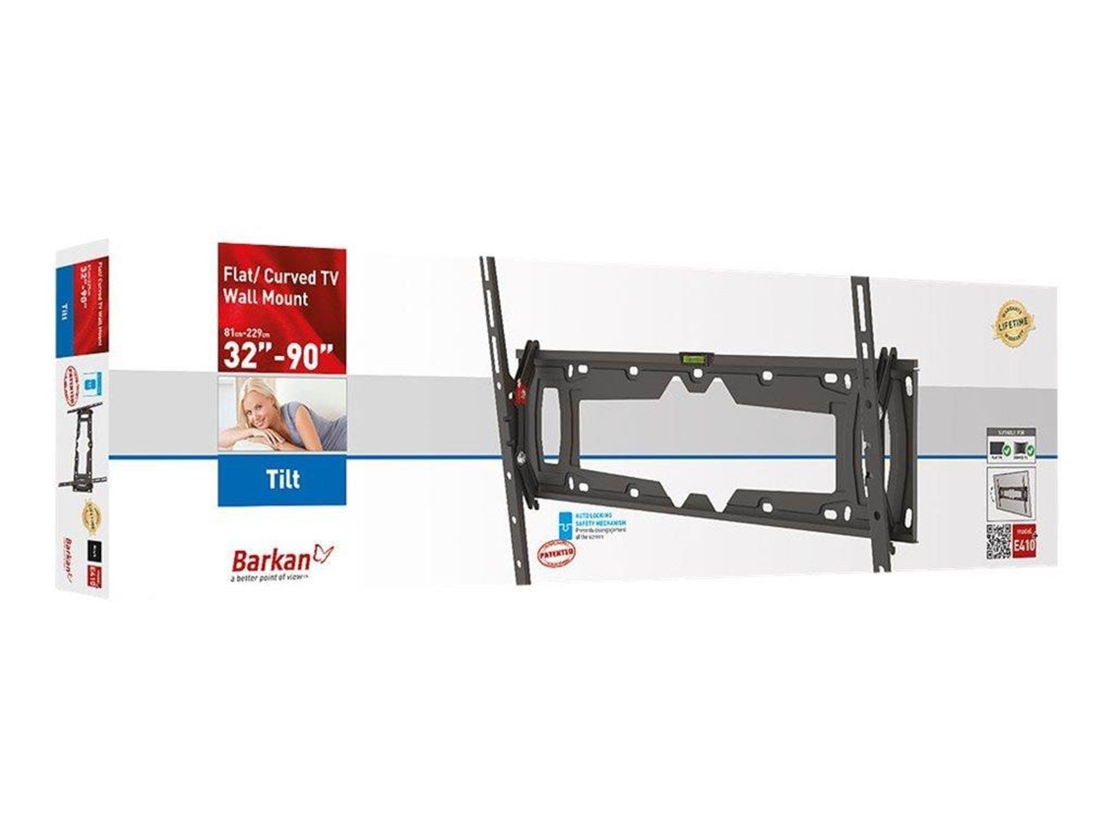 Barkan E410+ bracket - for curved LCD TV - black 60 kg 90