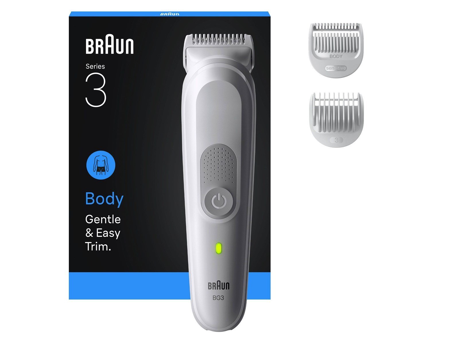 Braun Body trimmer Styler BG 3530 - Gentle Grey