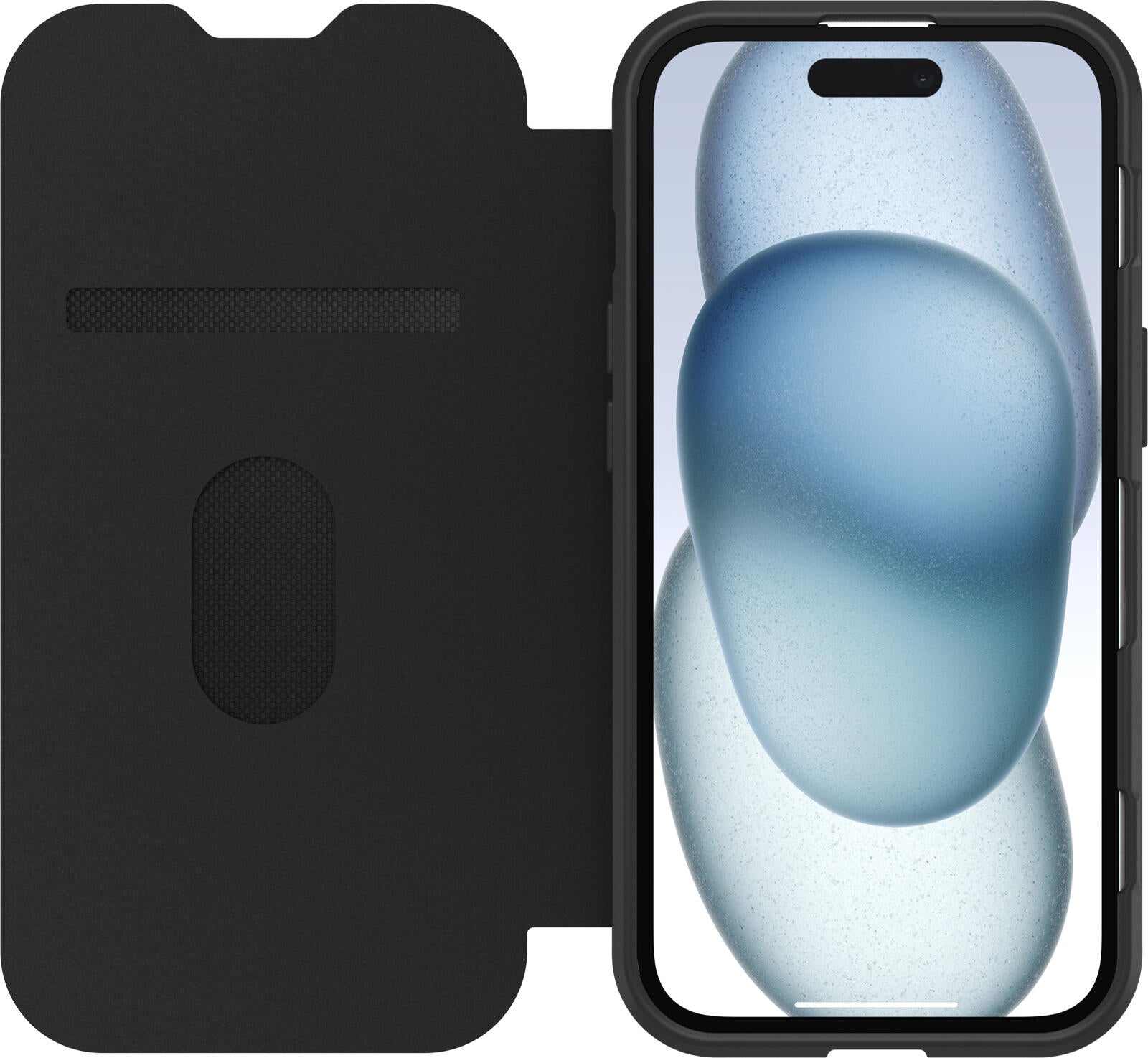 OtterBox React Folio MagSafe Apple iPhone 16e/15/14/13 Black Crystal - clear/black