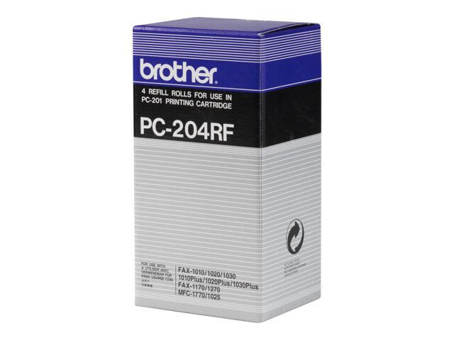 Brother Original Thermo-Transfer-Rolle PC204RF 4er-Pack 4 x ca.420 Seiten (PC-204RF)