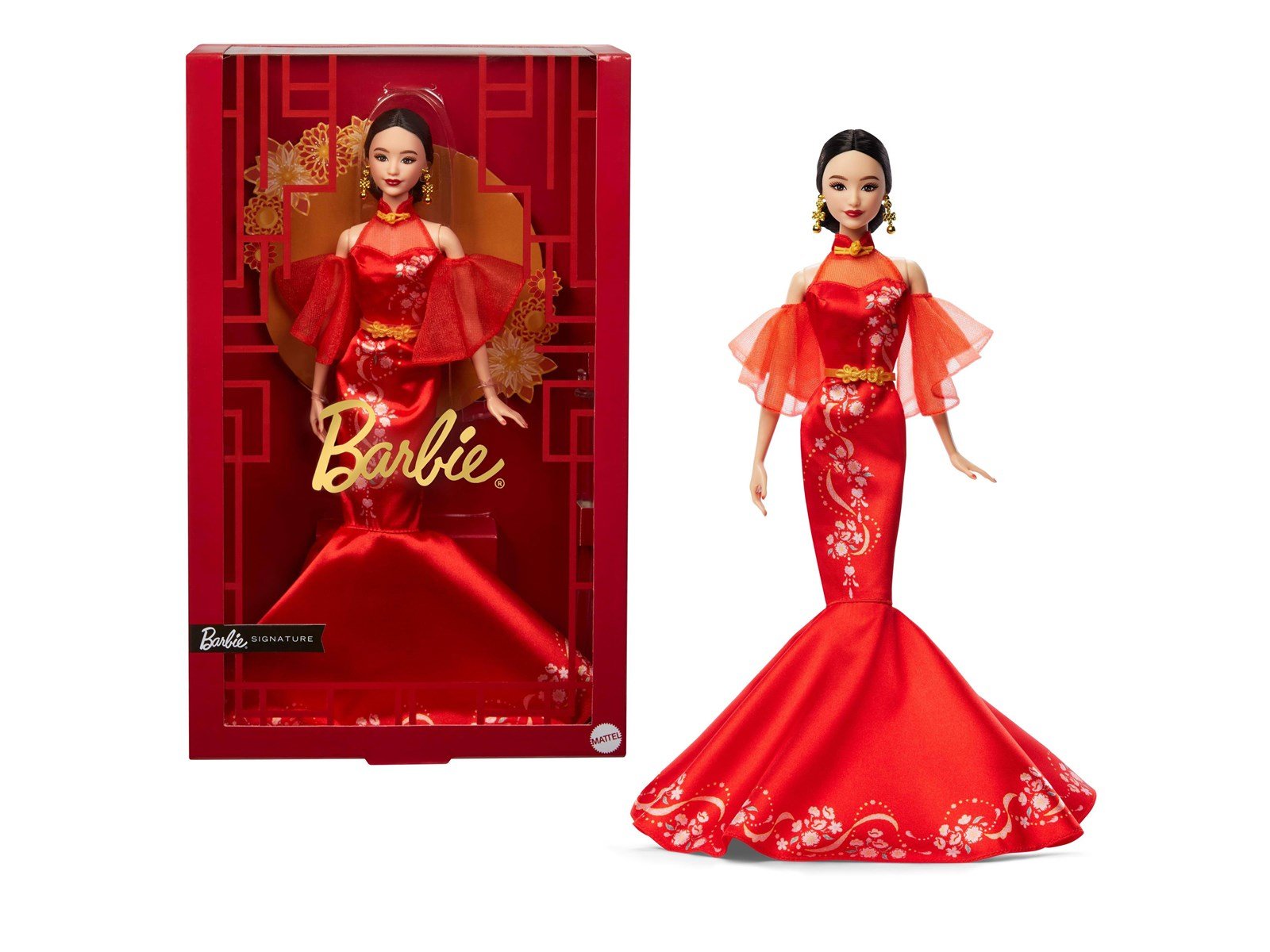 Barbie Signature Lunar New Year Doll With Qipao Dress & Golden Accessories