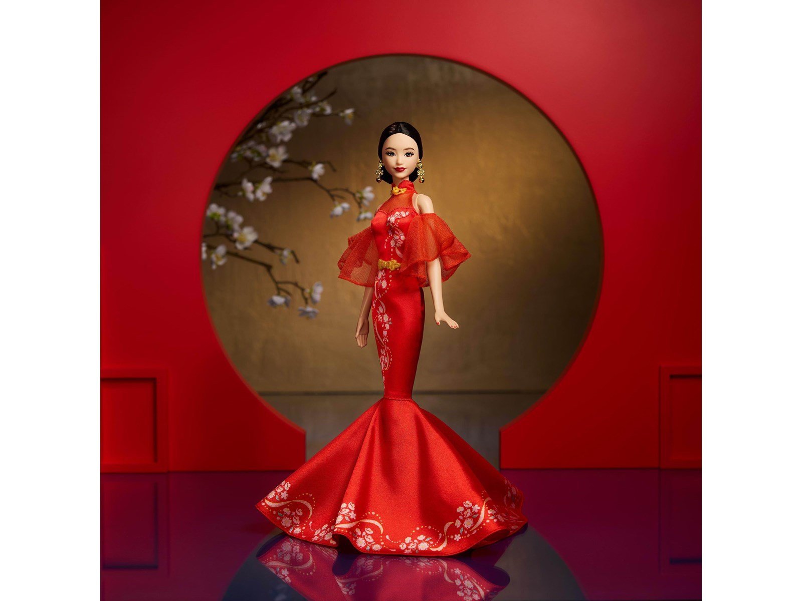 Barbie Signature Lunar New Year Doll With Qipao Dress & Golden Accessories