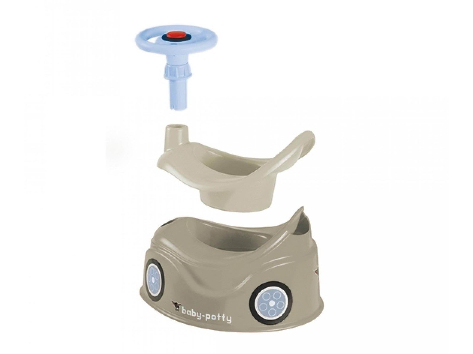 BIG Baby Potty Potty Pot with Gray Handlebar