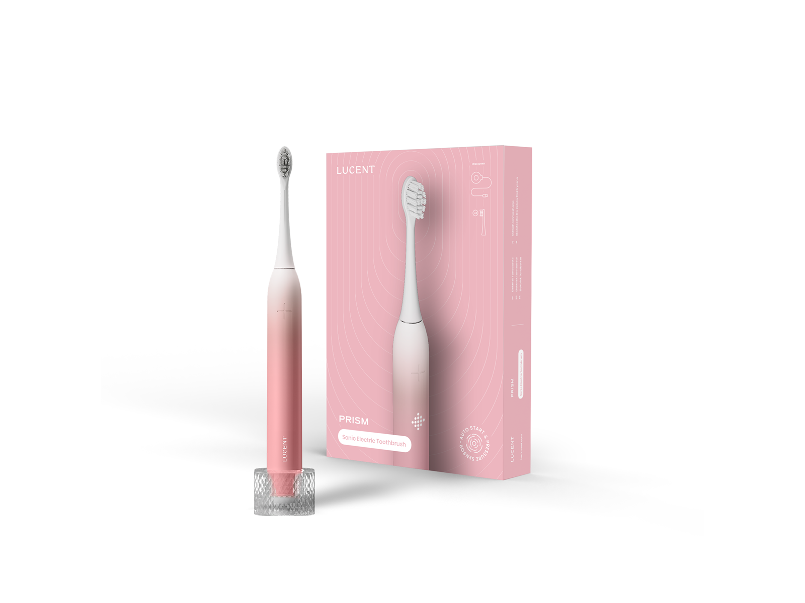Be Lucent Elektrische Zahnbürste Prism Pink Bloss