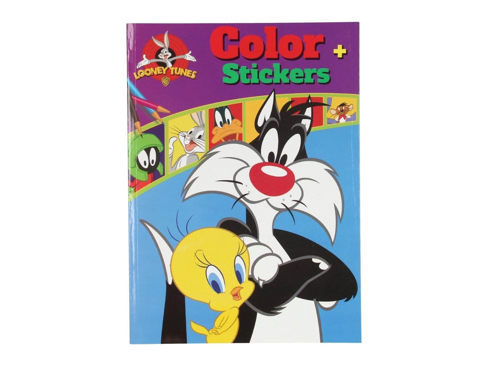 Boek Specials Nederland BV Warner Bros Color Coloring Book Looney Tunes with Stickers