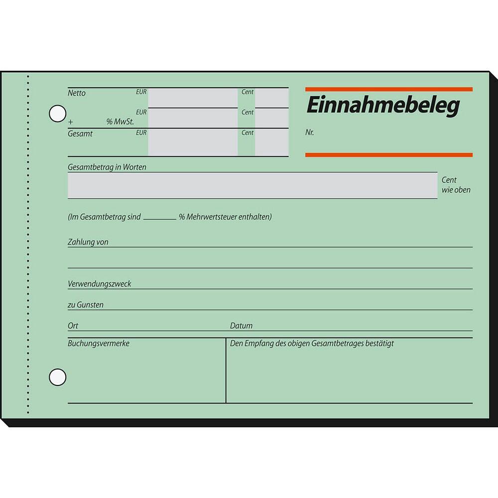 sigel Einnahmebeleg Formularbuch EB615 - 50 Blätter
