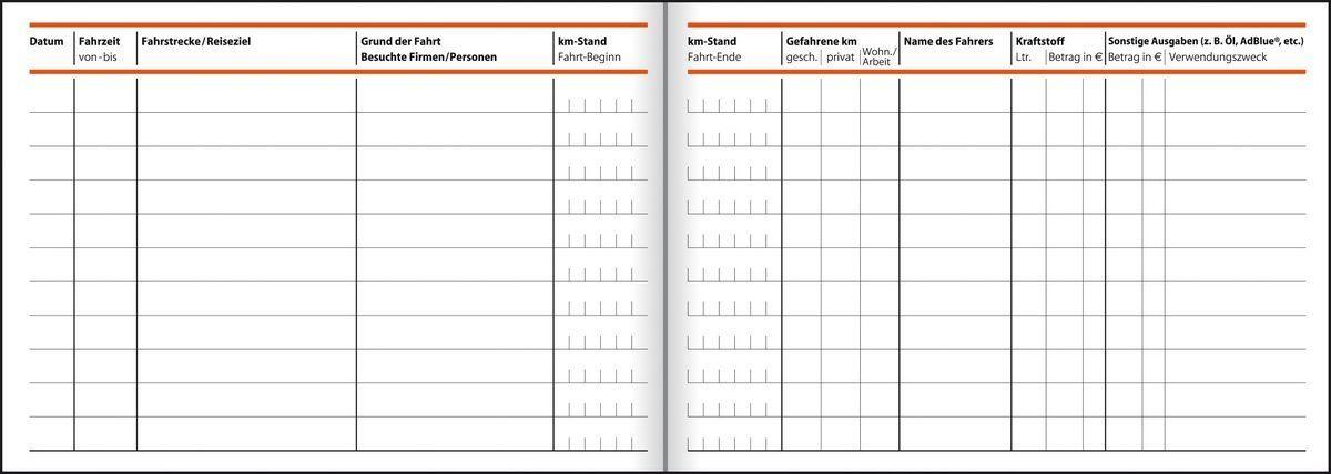sigel Fahrtenbuch FA614 A6 - 40 Blatt