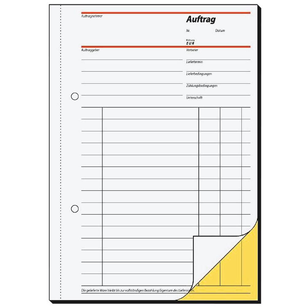 sigel Auftrag SD001 DIN A5 - 2x 40 Blatt