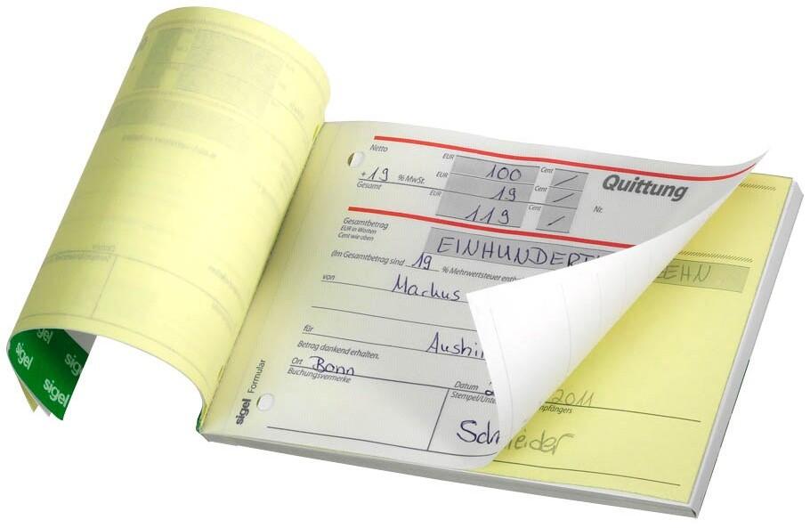 sigel Quittung DS021 A6 - 2 x 40 Blatt