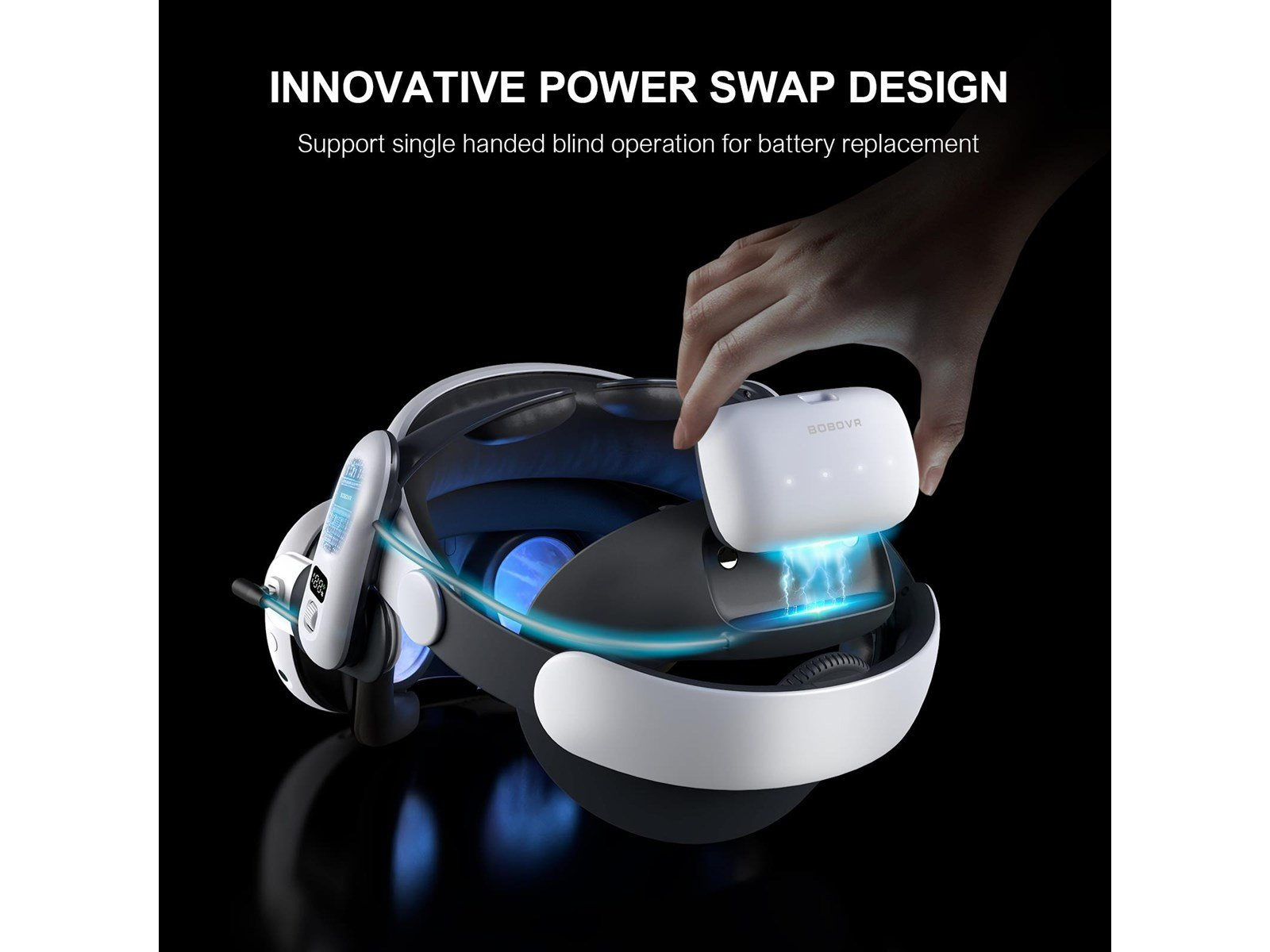 BoboVR S3 Pro Super Strap (battery included) - For Quest 3 & 3S