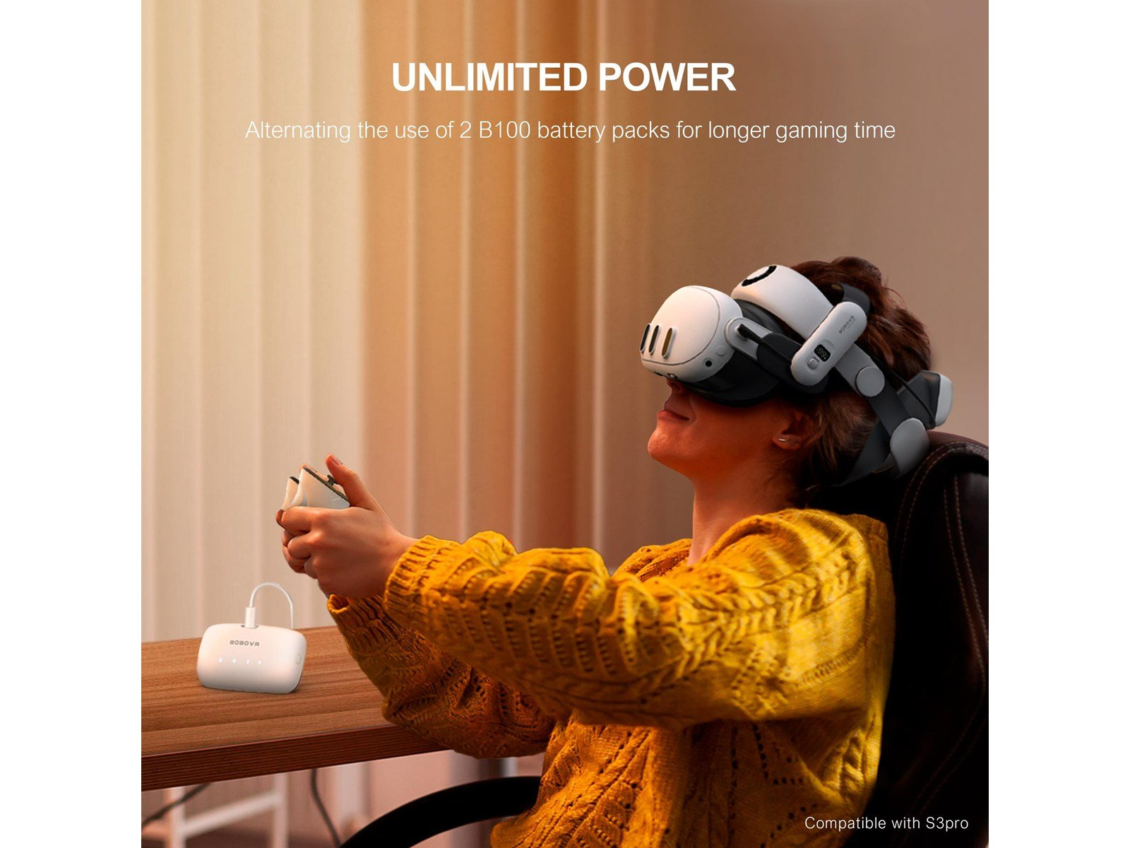 BoboVR B100 Battery Pack - Compatible with S3 Pro