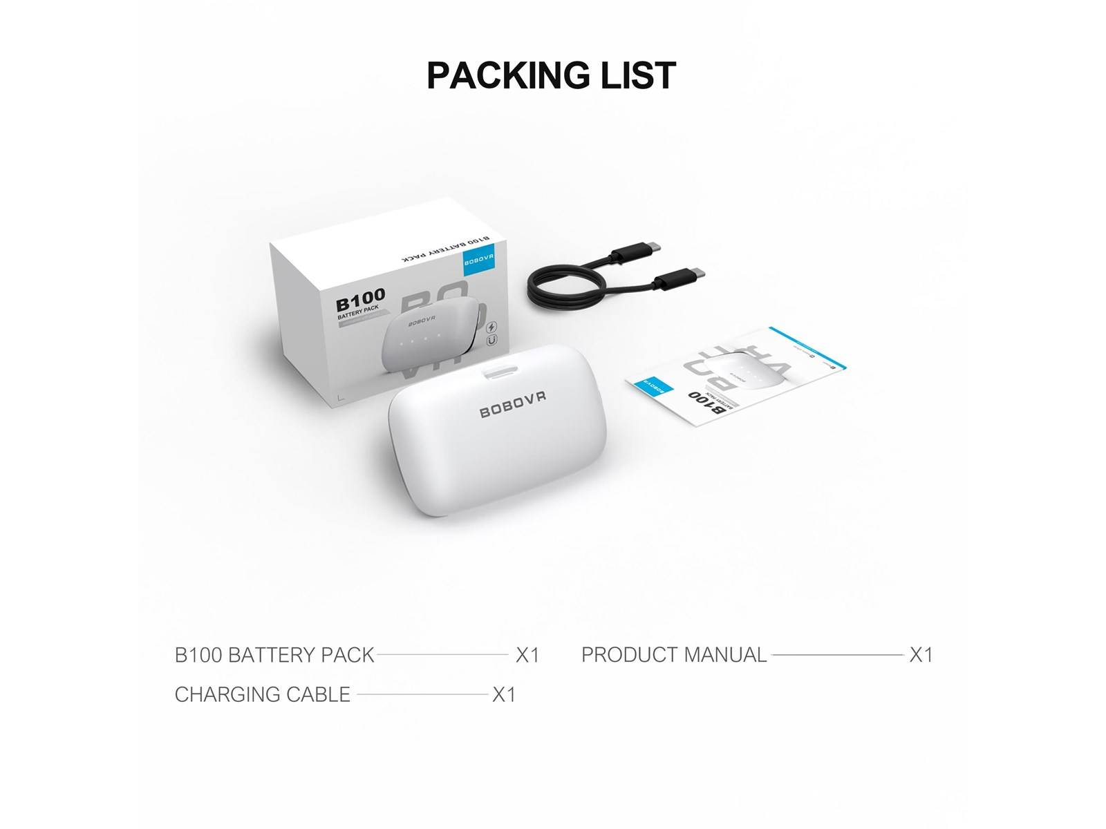 BoboVR B100 Battery Pack - Compatible with S3 Pro