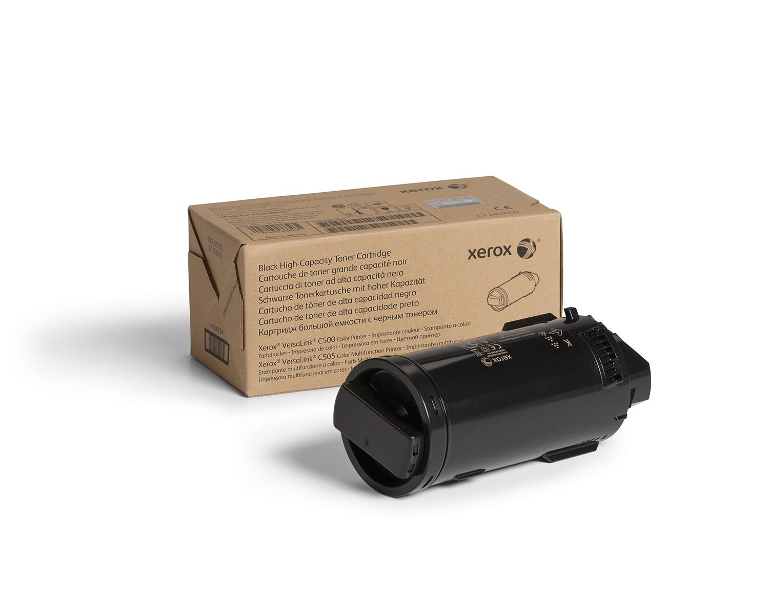 Xerox Original Hochleistungs-Toner schwarz bis zu 12.100 Seiten für VersaLink C500 und C505 (106R03876)