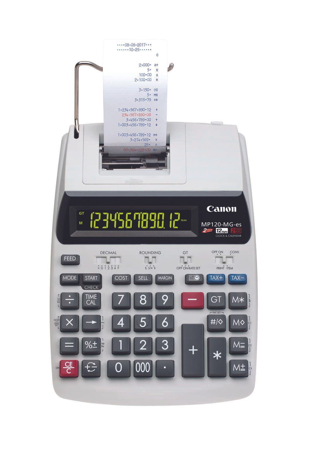 Canon MP120-MG-es II druckender Rechner 12 Stellen zweifarbiges Display