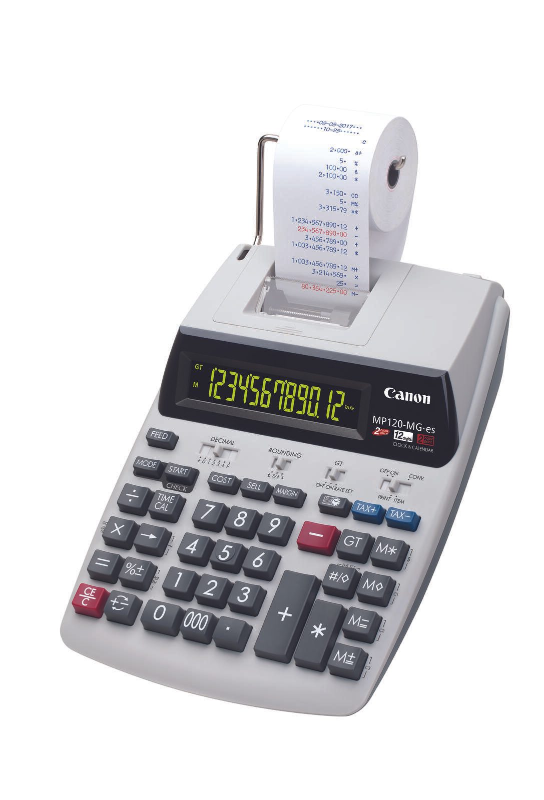 Canon MP120-MG-es II druckender Rechner 12 Stellen zweifarbiges Display