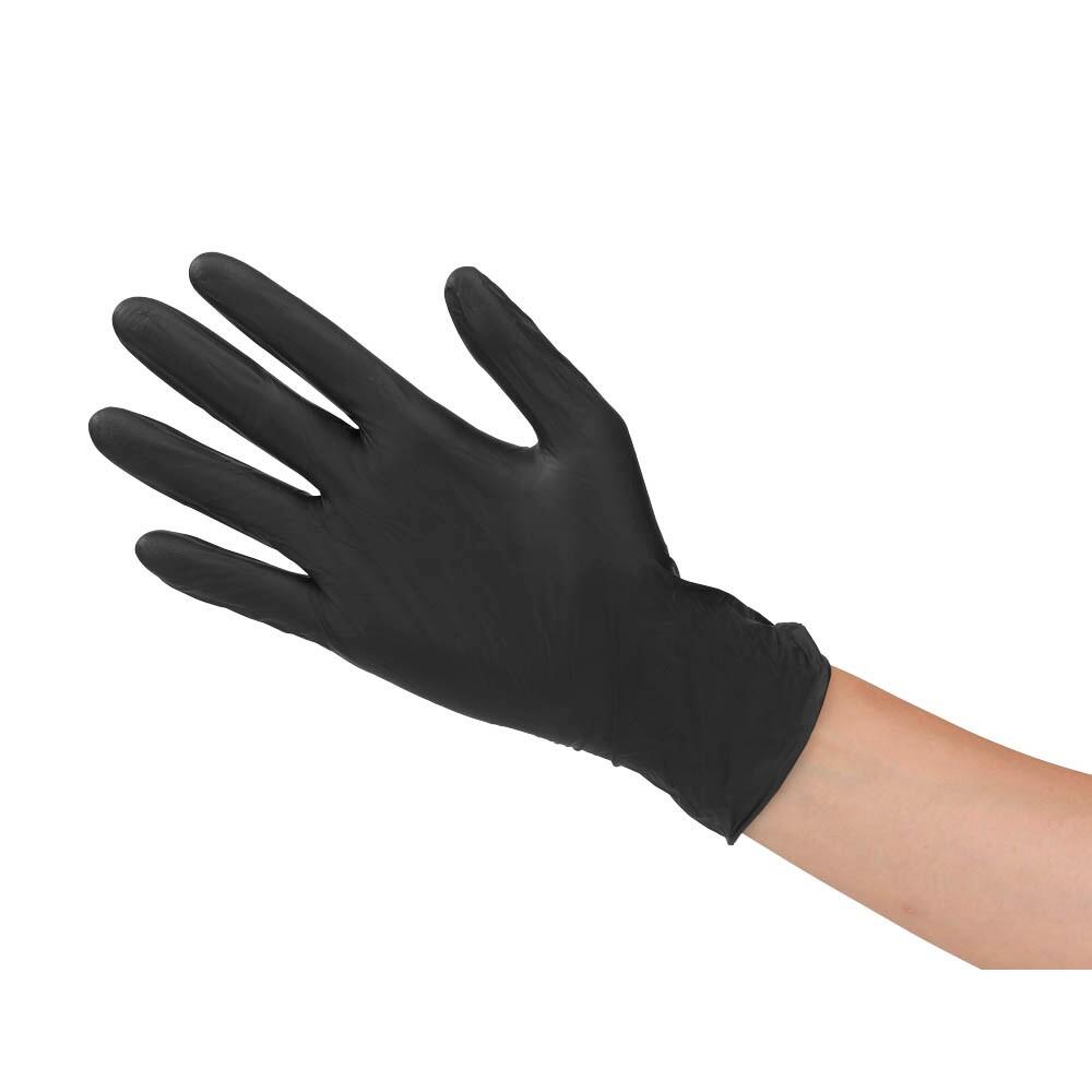 HYGOSTAR unisex Einmalhandschuhe SAFE LIGHT schwarz Größe S - 100 Stück