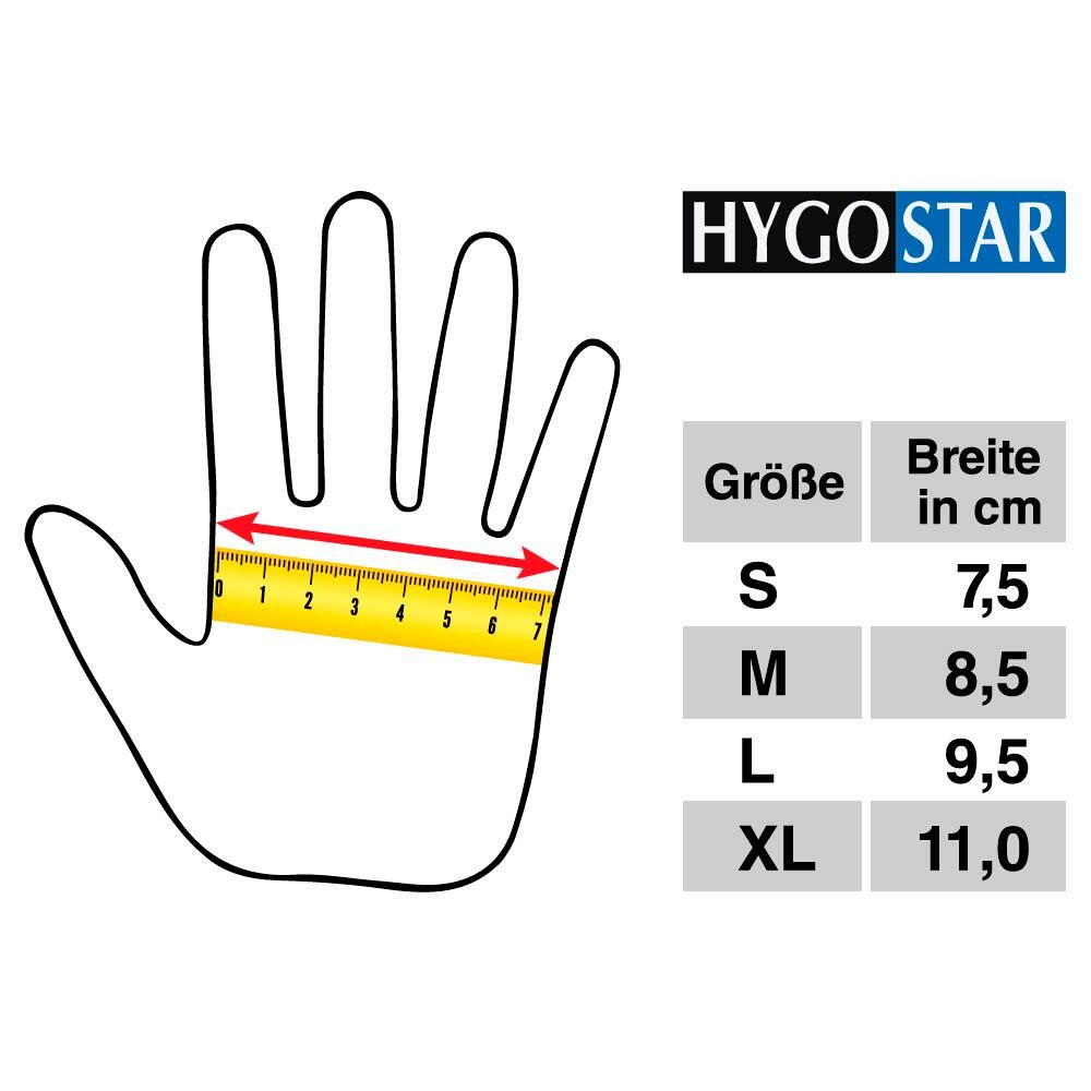 HYGOSTAR unisex Einmalhandschuhe SAFE PREMIUM weiß Größe M - 100 Stück