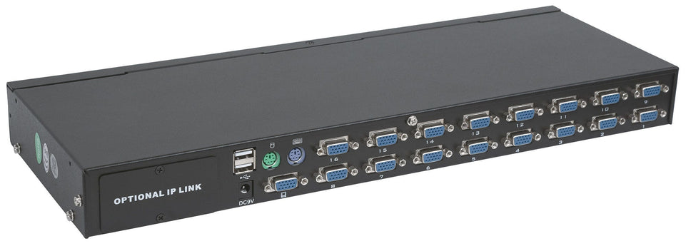 INTELLINET KVM Switch PS2+Combo USB 16-Port Rackmount    sw