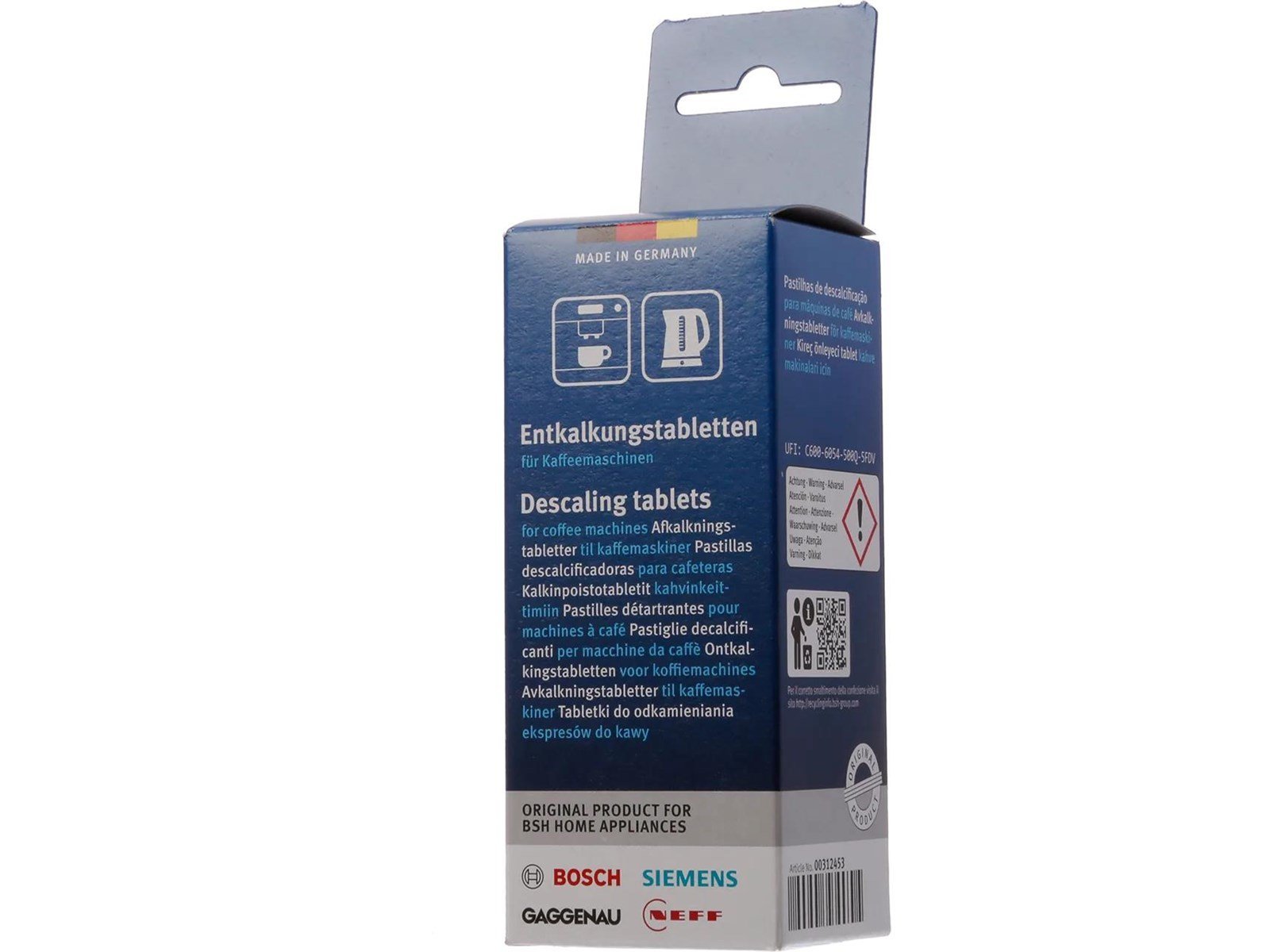 Bosch Entkalkungstabletten für Kaffeemaschinen 6x18g