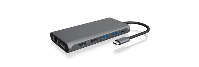 Dockingstation Notebook IcyBox USB-C -> 3x Videoaschnittstel