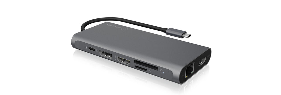 Dockingstation Notebook IcyBox USB-C -> 3x Videoaschnittstel