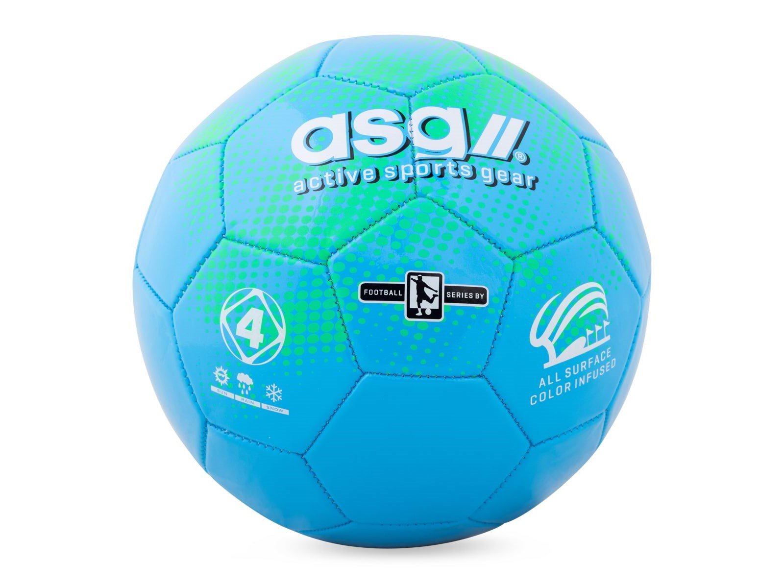ASG Football Blue/Green size 5