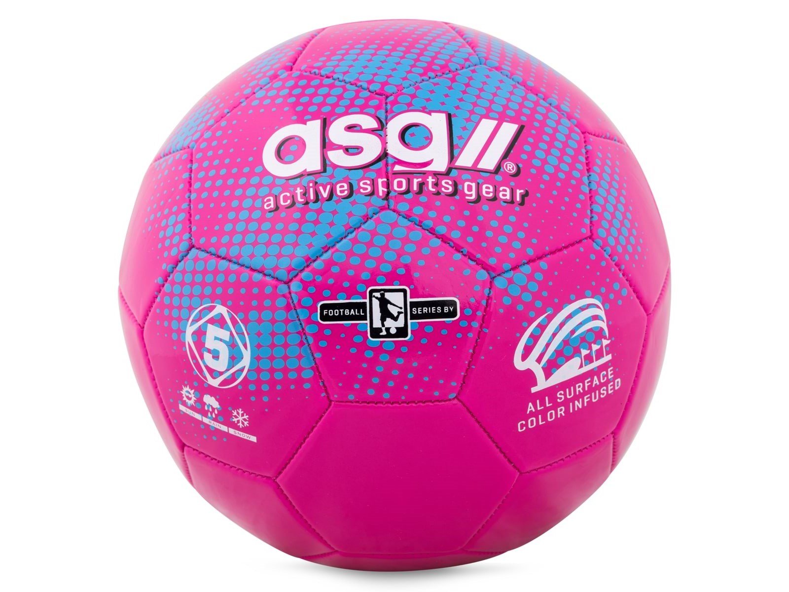 ASG Football Pink/Blue size 5