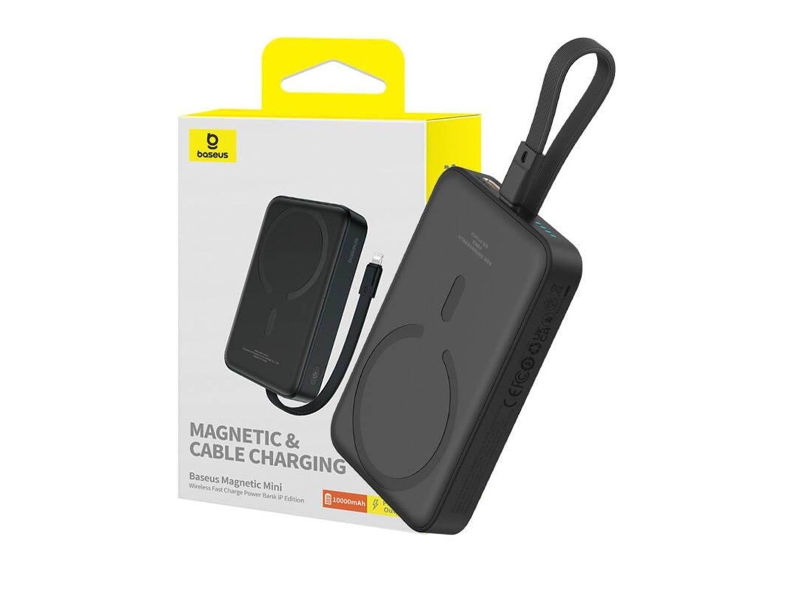 Baseus Powerbank Magnetic Mini 10000mAh Lightning Powerbank (Akku) - schwarz - 10000 mAh