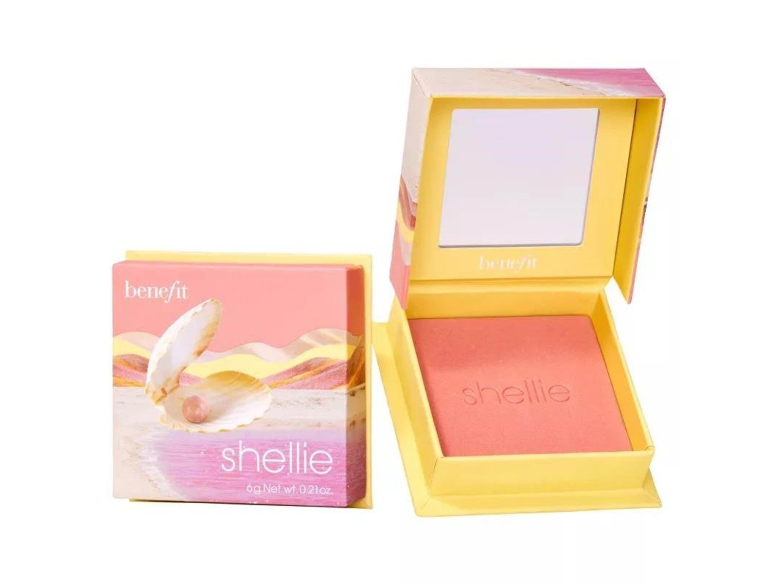 Benefit Cosmetics Wanderful World Blushes Powder Highlighter - Shellie Warm Seashell-Pink