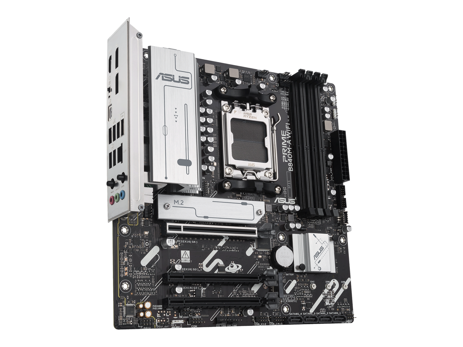 ASUS PRIME B840M-A WIFI Mainboard - AMD B840 - AMD AM5 socket - DDR5 RAM - Micro-ATX