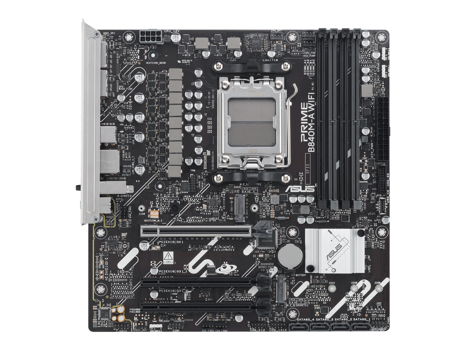 ASUS PRIME B840M-A WIFI Mainboard - AMD B840 - AMD AM5 socket - DDR5 RAM - Micro-ATX