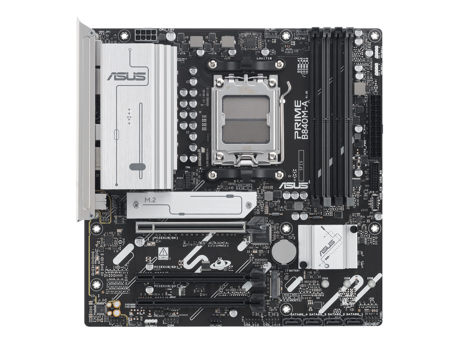 ASUS PRIME B840M-A-CSM Mainboard - AMD B840 - AMD AM5 socket - DDR5 RAM - Micro-ATX