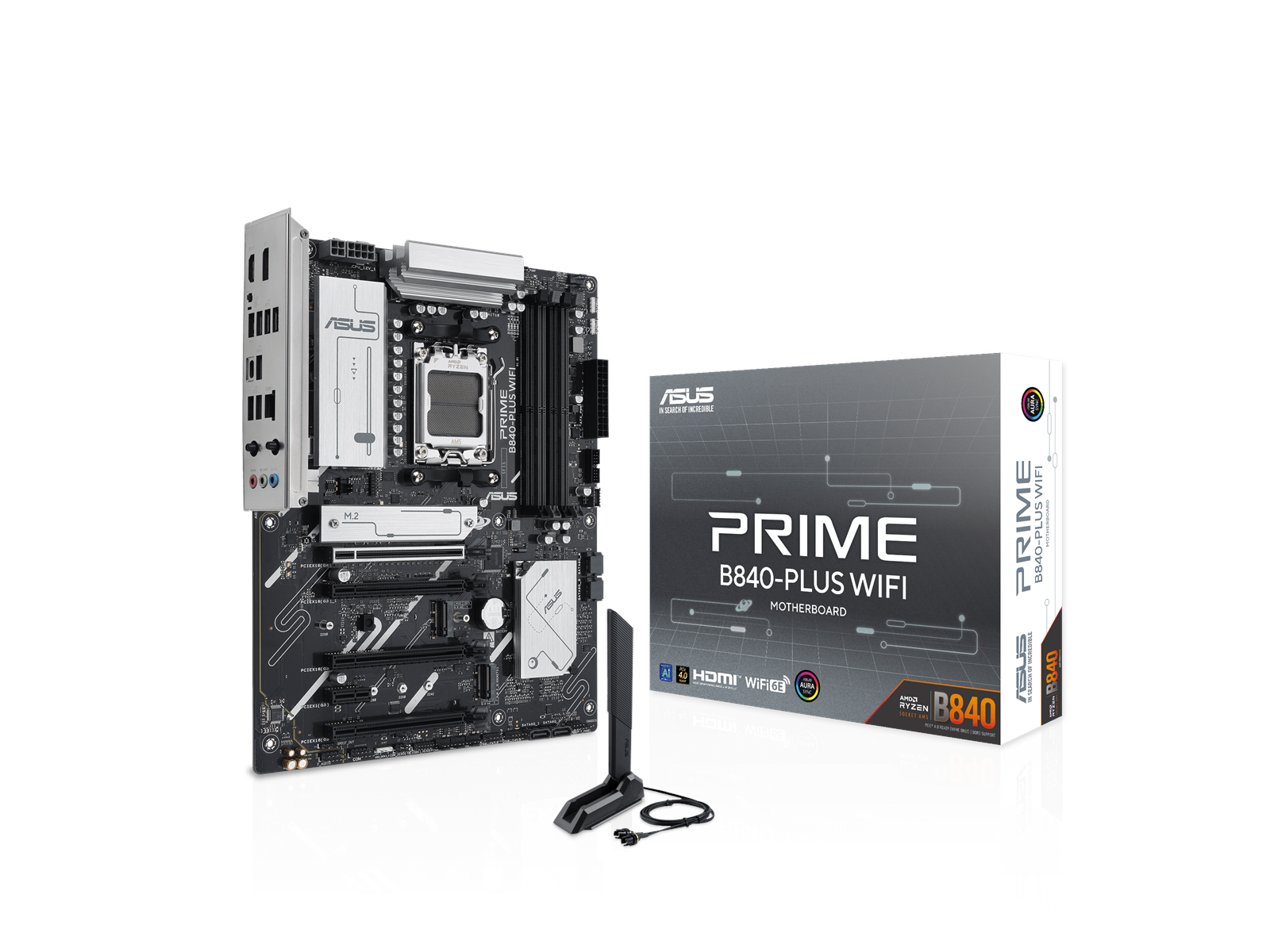 ASUS PRIME B840-PLUS WIFI Mainboard - AMD B840 - AMD AM5 socket - DDR5 RAM - ATX