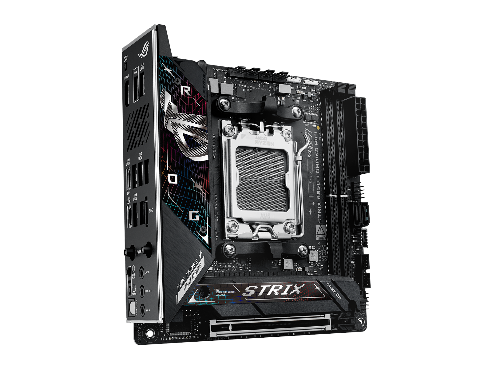 ASUS ROG STRIX B850-I GAMING WIFI Mainboard - AMD B850 - AMD AM5 socket - DDR5 RAM - Mini-ITX