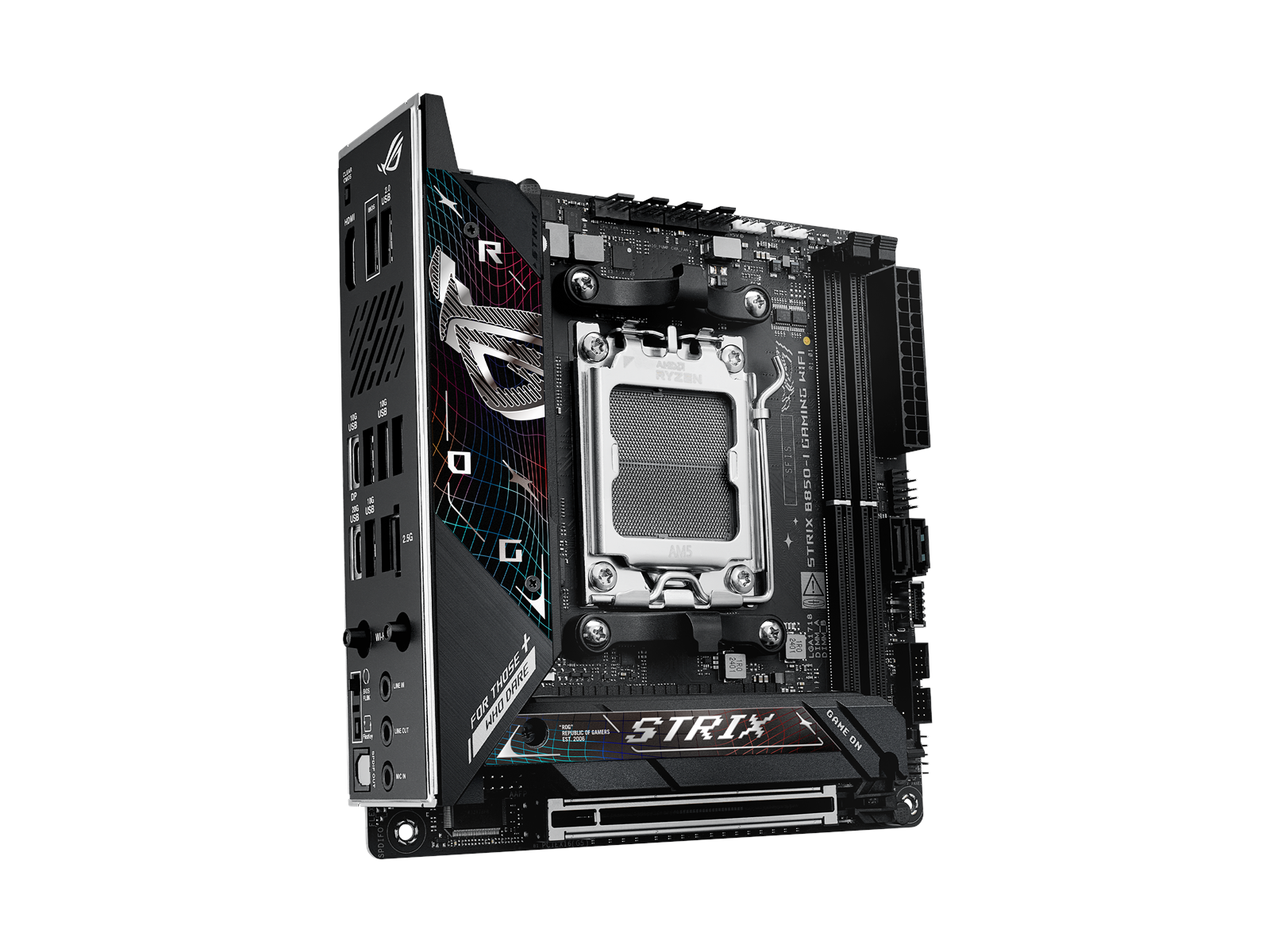 ASUS ROG STRIX B850-I GAMING WIFI Mainboard - AMD B850 - AMD AM5 socket - DDR5 RAM - Mini-ITX