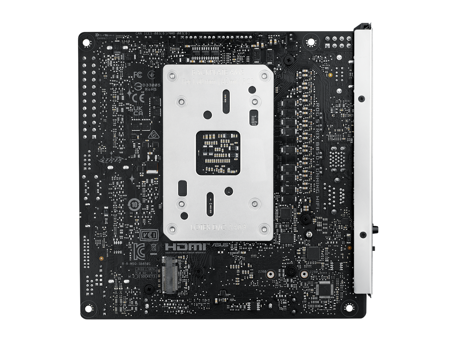 ASUS ROG STRIX B850-I GAMING WIFI Mainboard - AMD B850 - AMD AM5 socket - DDR5 RAM - Mini-ITX