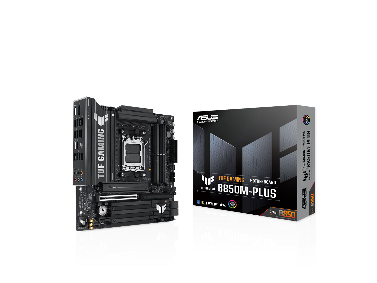 ASUS TUF GAMING B850M-PLUS Mainboard - AMD B850 - AMD AM5 socket - DDR5 RAM - Micro-ATX