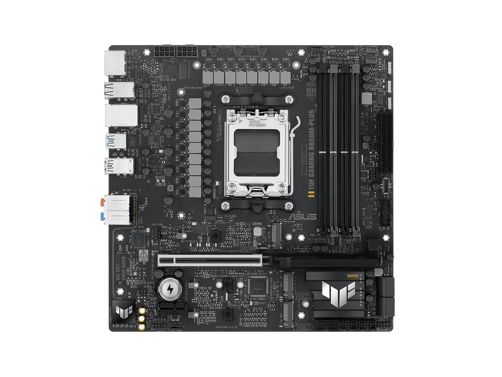 ASUS TUF GAMING B850M-PLUS Mainboard - AMD B850 - AMD AM5 socket - DDR5 RAM - Micro-ATX