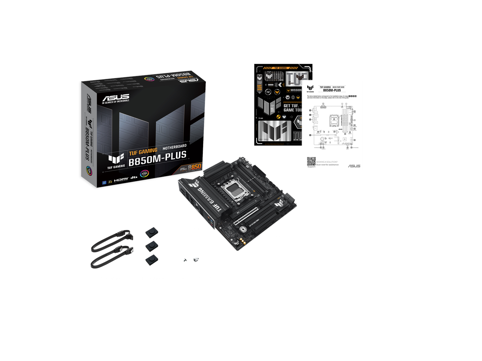 ASUS TUF GAMING B850M-PLUS Mainboard - AMD B850 - AMD AM5 socket - DDR5 RAM - Micro-ATX