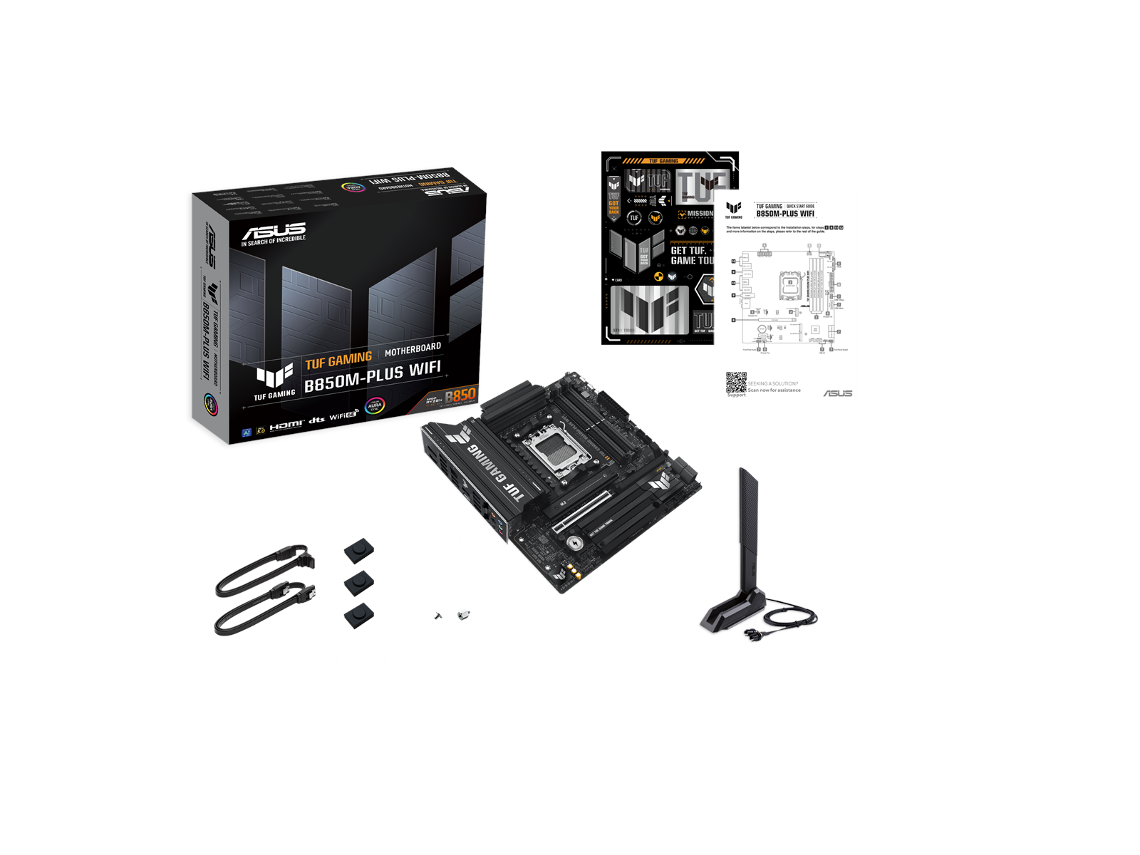 ASUS TUF GAMING B850M-PLUS WIFI Mainboard - AMD B850 - AMD AM5 socket - DDR5 RAM - Micro-ATX