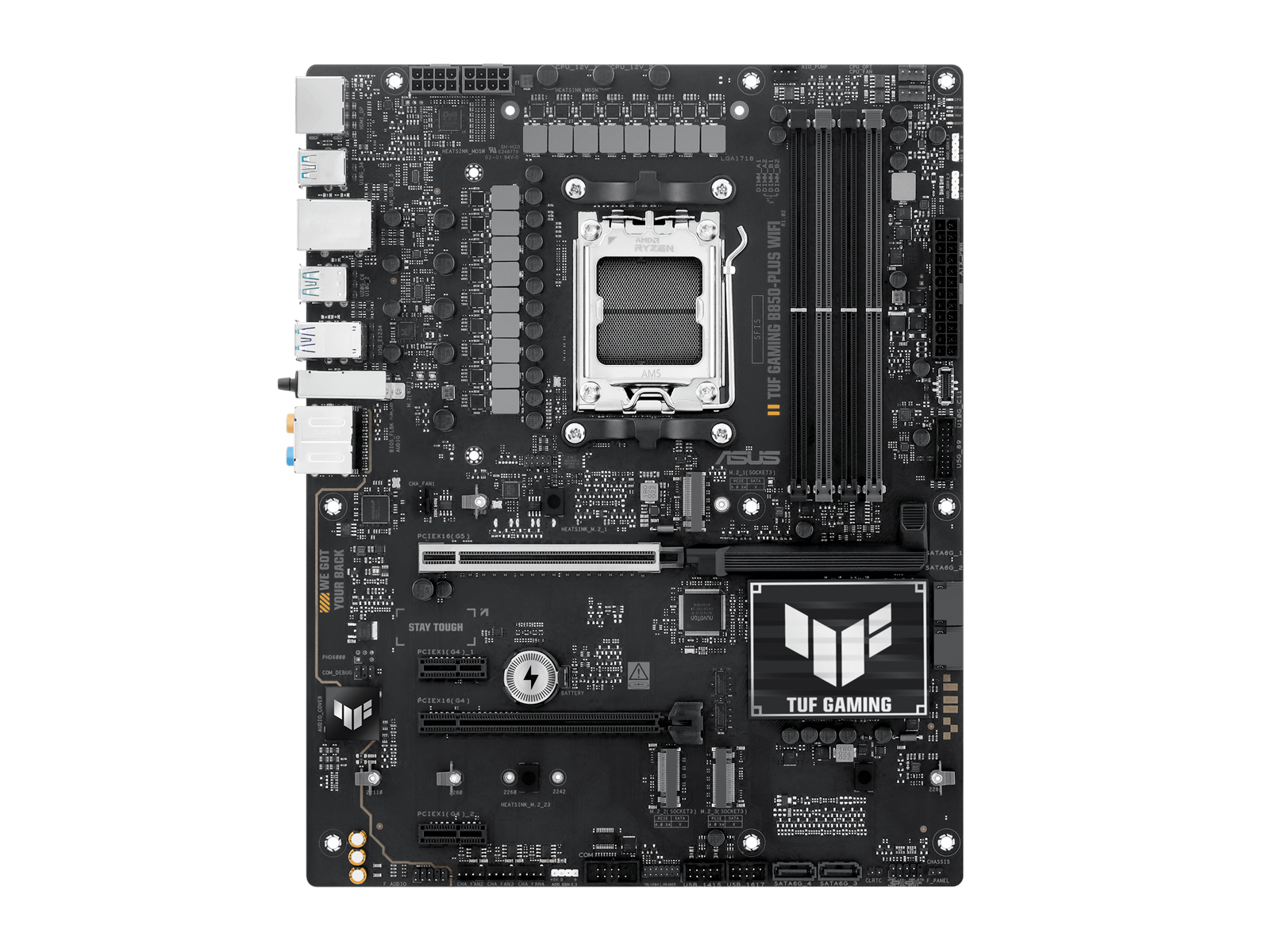 ASUS TUF GAMING B850-PLUS WIFI Mainboard - AMD B850 - AMD AM5 socket - DDR5 RAM - ATX