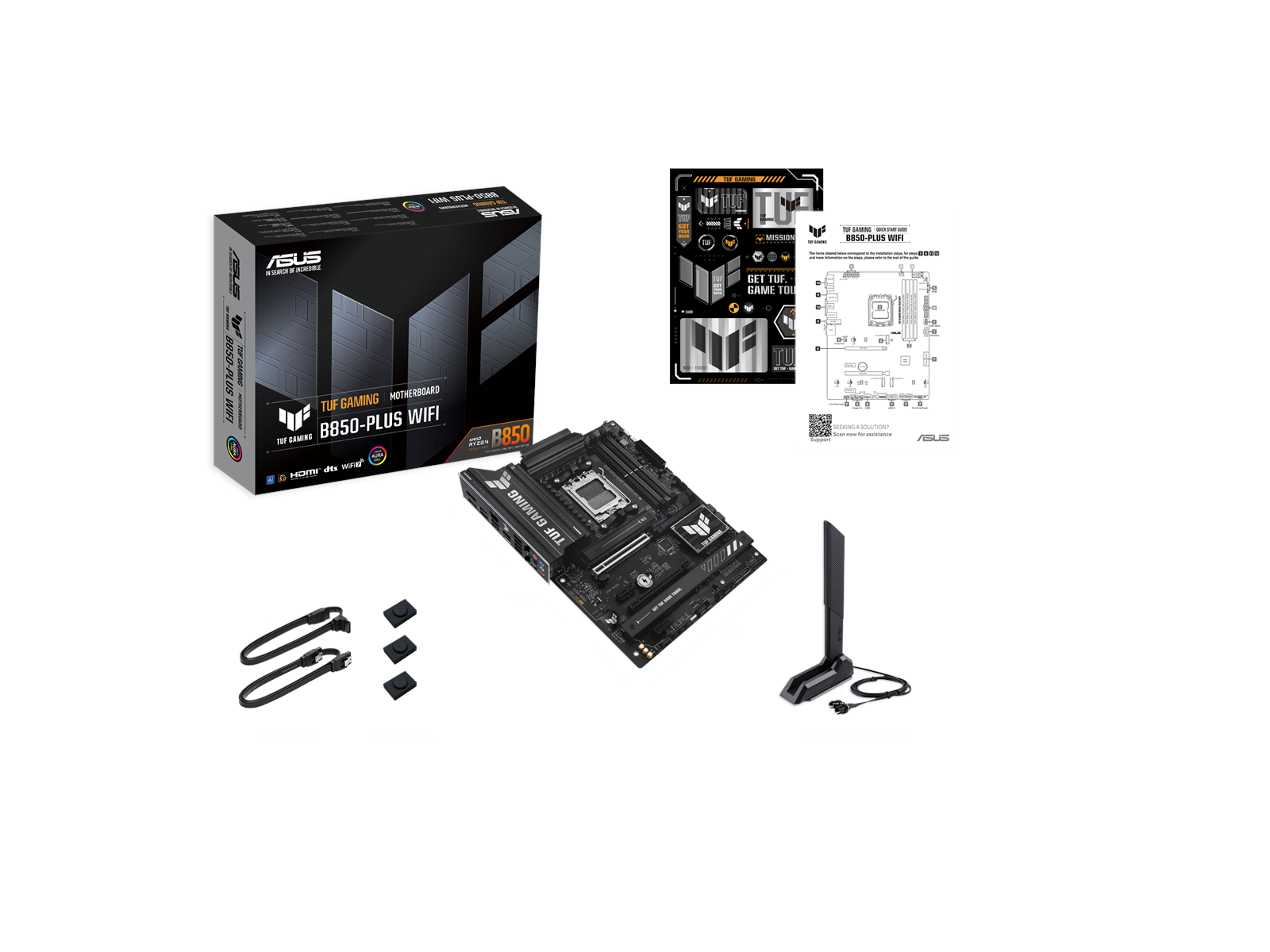 ASUS TUF GAMING B850-PLUS WIFI Mainboard - AMD B850 - AMD AM5 socket - DDR5 RAM - ATX
