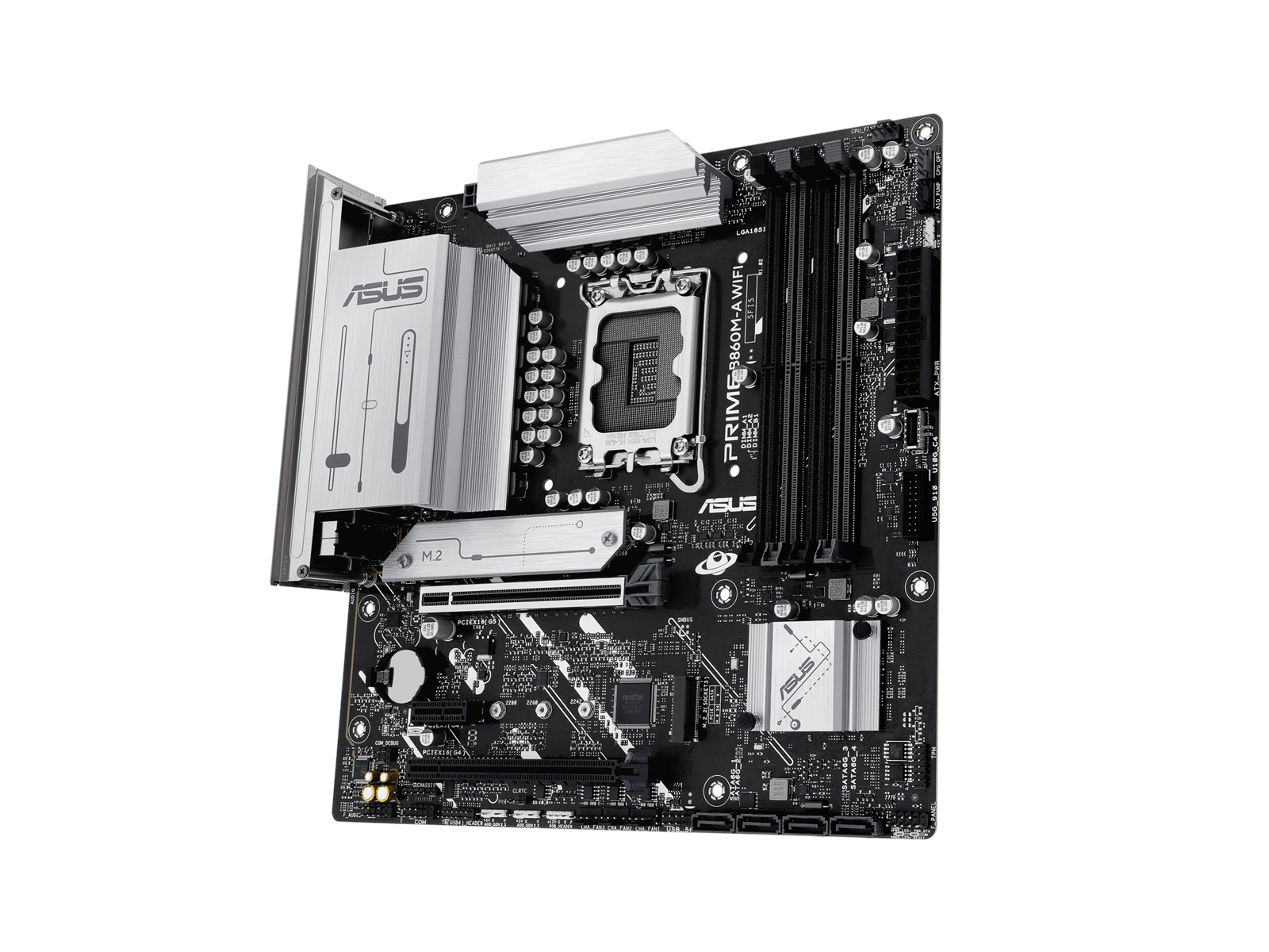ASUS PRIME B860M-A WIFI Mainboard - Intel B860 - Intel LGA1851 socket - DDR5 RAM - Micro-ATX