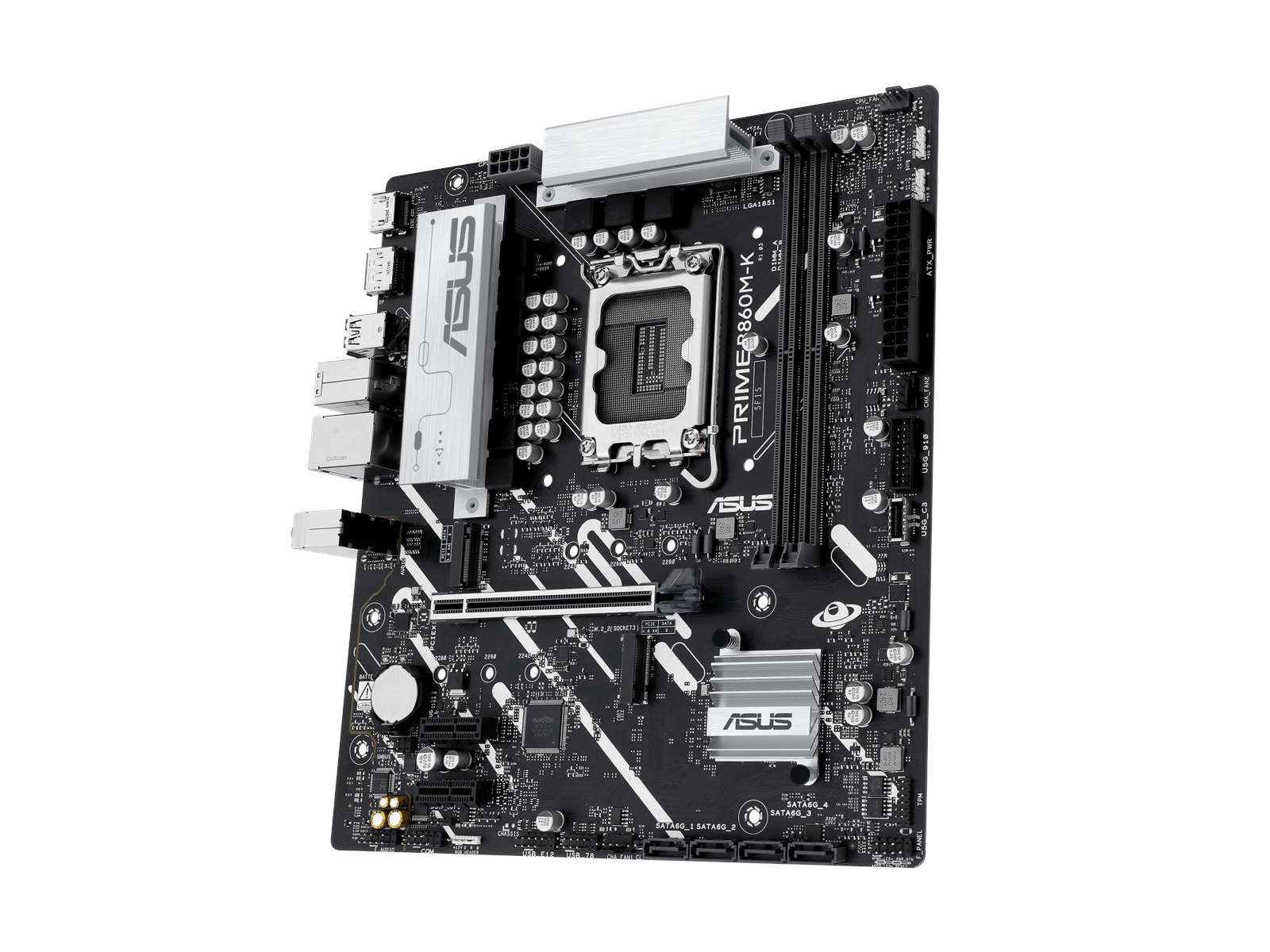 ASUS PRIME B860M-K Mainboard - Intel B860 - Intel LGA1851 socket - DDR5 RAM - Micro-ATX