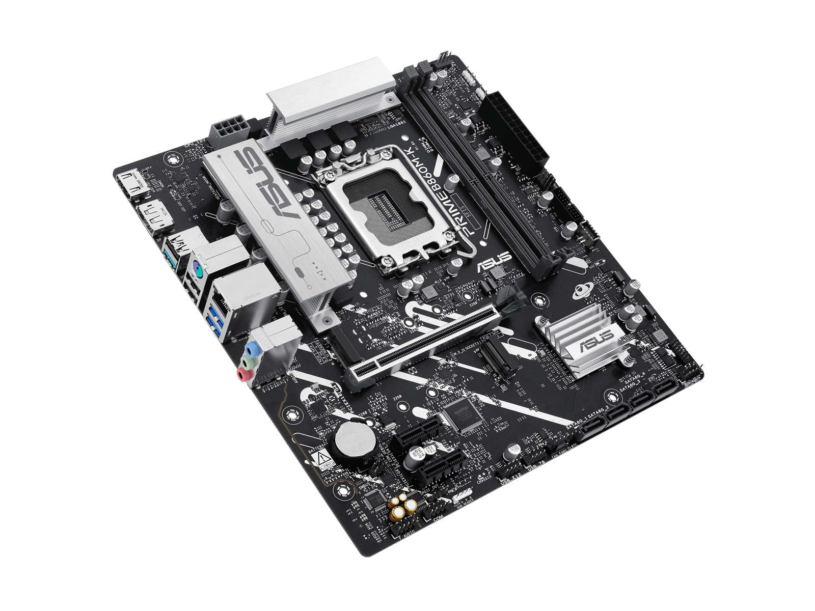 ASUS PRIME B860M-K Mainboard - Intel B860 - Intel LGA1851 socket - DDR5 RAM - Micro-ATX