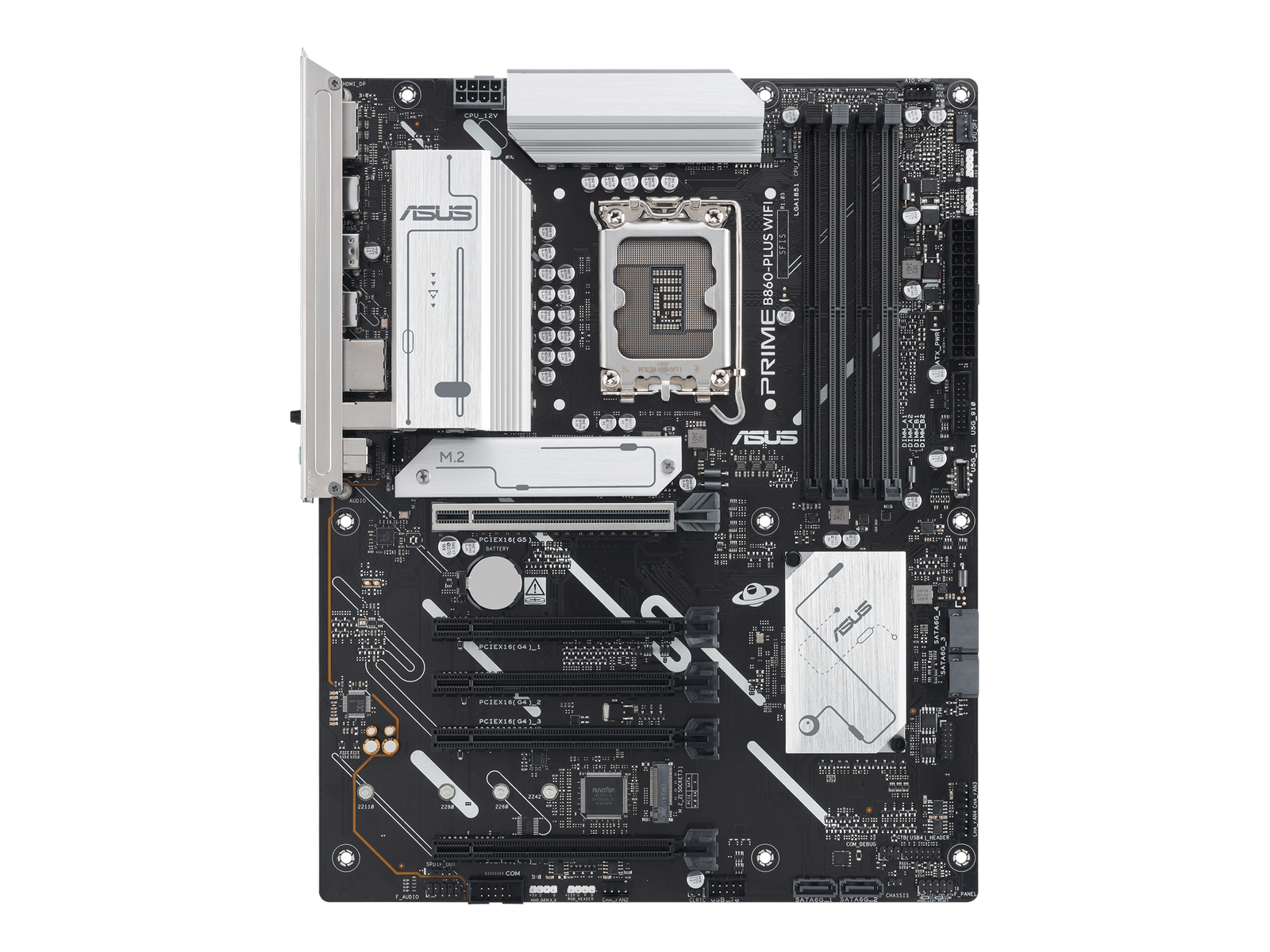 ASUS PRIME B860-PLUS WIFI Mainboard - Intel B860 - Intel LGA1851 socket - DDR5 RAM - ATX